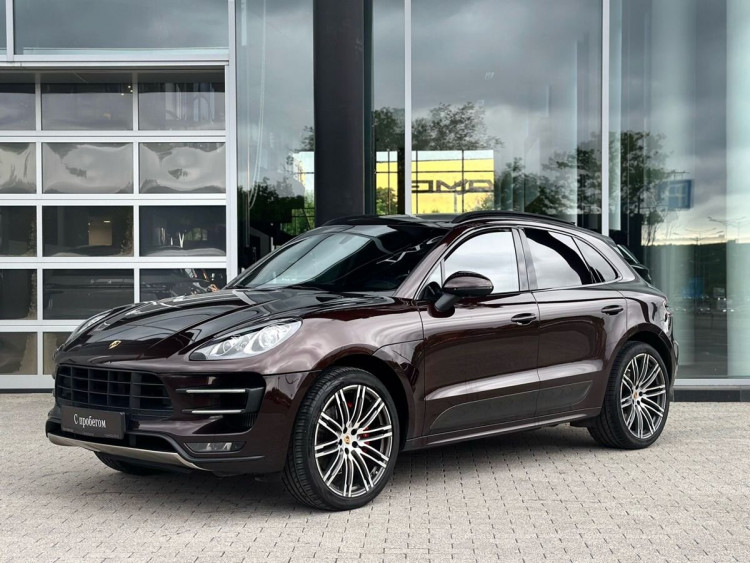 Porsche Macan Turbo brown,  Turbo 3.6 AMT (400 л.с.) 4WD