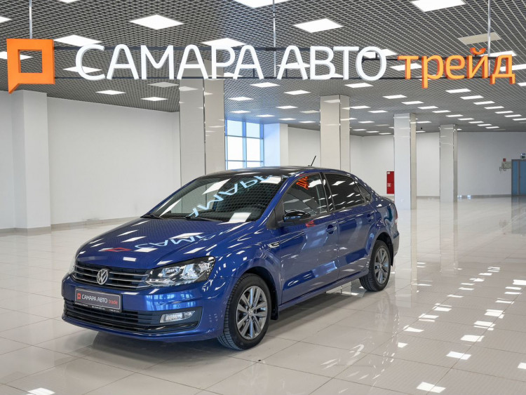 Volkswagen Polo Highline blue,  1.4 AMT (125 л.с.)